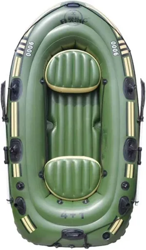 Inflatable Boat Set, Kayak Fishing Boat, 2/3 Person Boat, Inflatable Explorer Boat with Paddle and Foot Pump and Safety Rope,Two-Person Boat