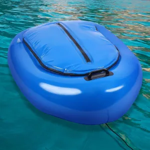 Inflatable Cooler for Kayak Tow Behind Floating Heavy Duty PVC River Cooler with Handle for Outdoor Kayaking Boating and Fishing