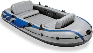 Inflatable Kayak 4 People Rubber Rowing Fishing Boat Thickening Increase Gray Drifter Four-Person Inflatable Boat Inflatable Boat
