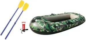 Inflatable Kayak, Inflatable Kayak Boat,Inflatable Boat Set, with Oars   Inflator,Rubber Explorer Boat Kayak Canoe for Fishing Outdoor Rafting Water Sports