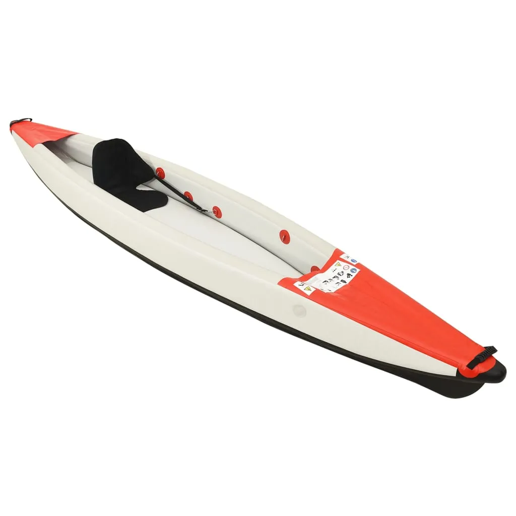 Inflatable Kayak Red 375x72x31 cm Polyester