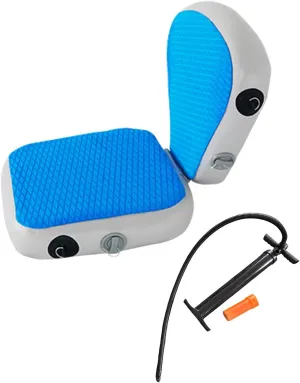 Inflatable Kayak Seat Paddleboard Cushion AntiSlip Comfortable with Pump Kayak Cushion Canoe Seat for Fishing Water Sports