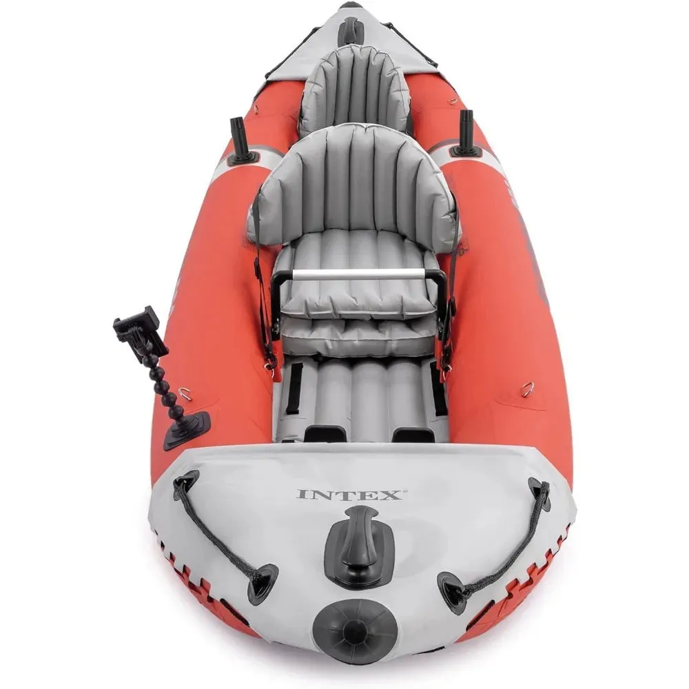 Inflatable Kayak With Paddles and High-Output Pump