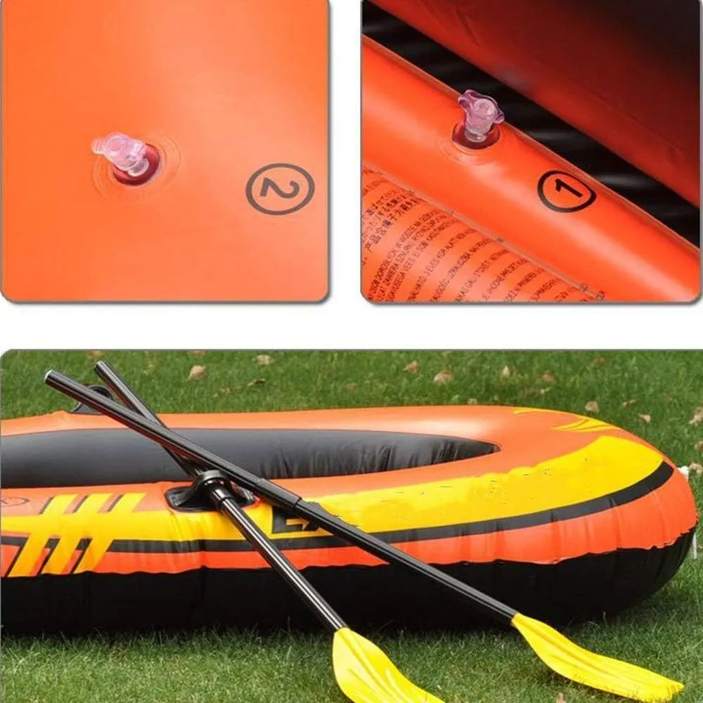 Inflatable Kayak,Explorer Two Or Three Inflatable Boat Group Fishing Boat Thickening Kayak Inflatable Boat Hovercraft to Send Boat Propeller Air Pump/Orange
