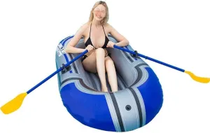 Inflatable Kayak,Inflatable One-Person Boat Dinghy Thickened Fishing Boat Kayak Wear-Resistant Thickening Outdoor Inflatable Boat