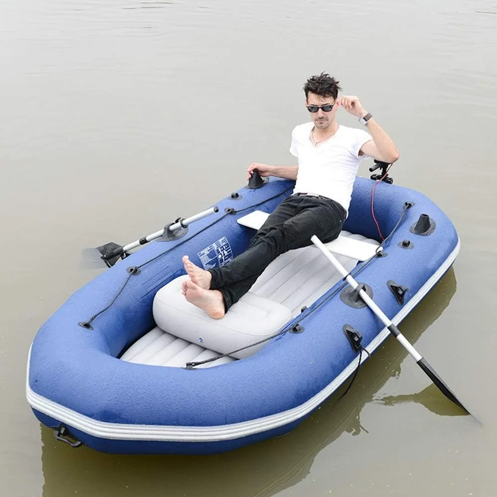 Inflatable Kayak,Outdoor Inflatable Boat 3 People Thick Hard Bottom Boat Assault Boat Fishing Boat Drift Boat Kayak Rubber Inflatable Boat