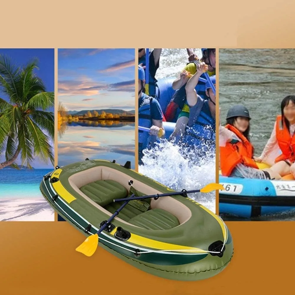 Inflatable Kayak,Rubber Rowing Boat PVC Net Three Thick Inflatable Fishing Boat Assault Boat Inflatable Boat Drifting Fishing