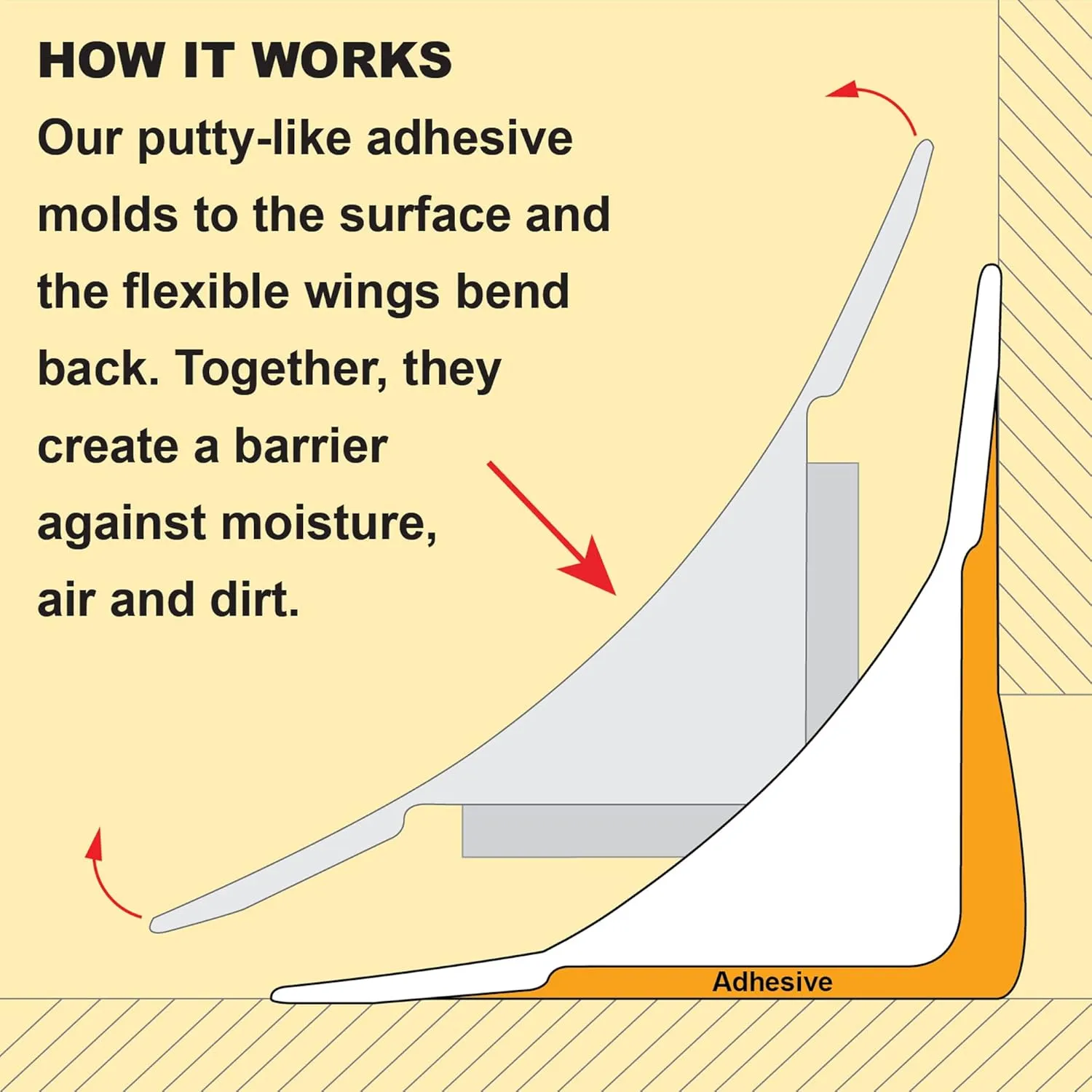 InstaTrim Self-Adhesive Flexible Moulding Trim Kit - Fast, Easy Installation with Professional Results - 20ft of Brown 1/2" Caulk Tape, Applicator Tool, & Corners