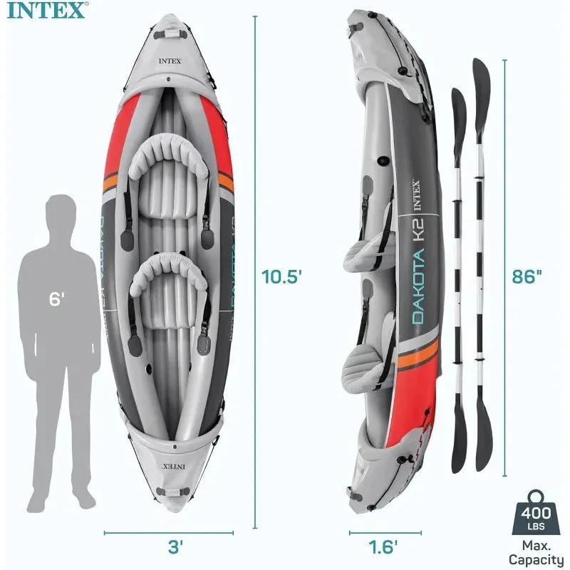INTEX 2-Person Inflatable Kayak Set
