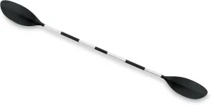 Intex 69629E 86" Kayak Paddle: Ribbed Spoon Shaped Blades – Durable Lightweight Shaft – Comfortable Grips – 3-Position Feather Adjustability – TUV RL Approved