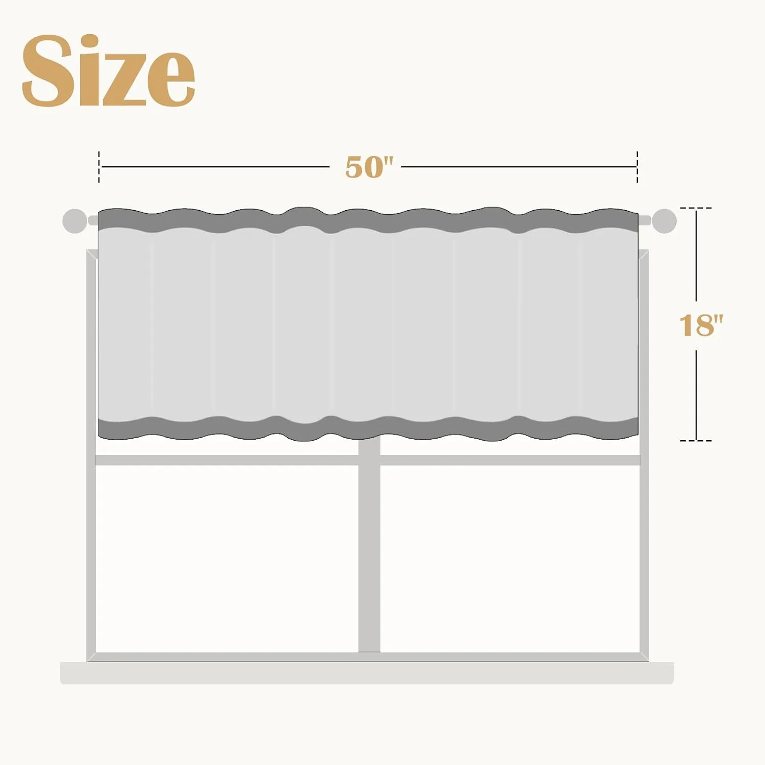 jinchan Linen Valance Sheer Double Layer Kitchen Window Curtain Leaf Embroidered Valance for Living Room Cafe Farmhouse Light Filtering Rustic Country Curtain 18 Inch Rod Pocket 1 Panel White