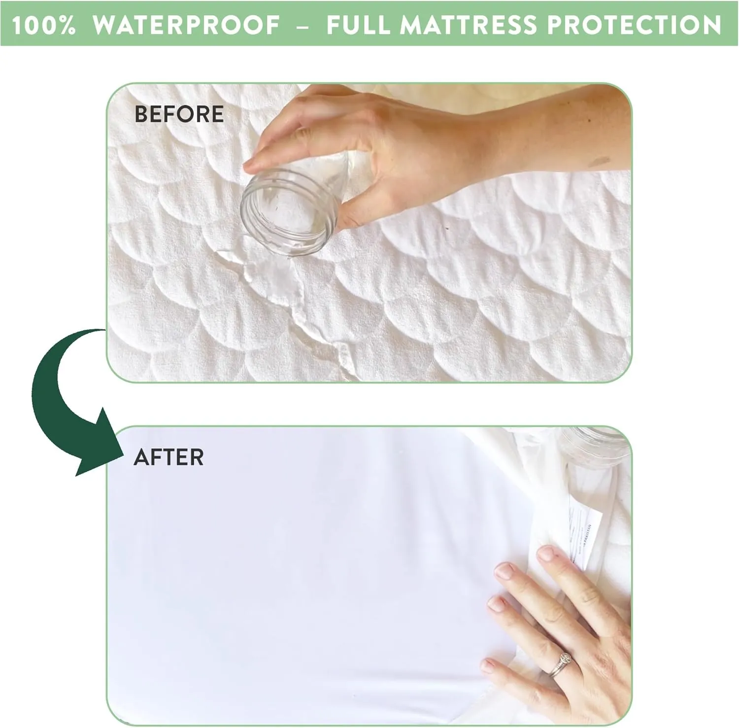 Joey   Joan Waterproof Bassinet Mattress Pad Cover Compatible with Chicco Lullago Anywhere Bassinet – 2 Pack Quilted Mattress Protector Made from Ultra Soft Bamboo Viscose Terry – 14" x 30"