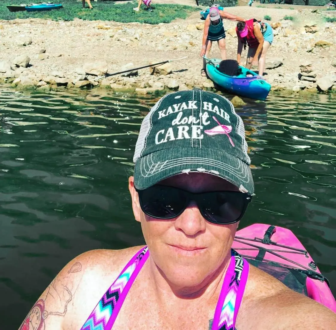 KATYDID Kayak Hair Don't Care Baseball Cap - Trucker Hat for Women - Stylish Cute Sun Hat