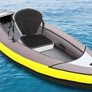 Kayak Accessories Seats,Canoe Seats With Back Support Seat 17.7x18.8in Paddle Board Seat For Inflatable Boards Padded Boat,Sup,Canoe,Fishing Boat,Seats With 4 Adjustable Straps (Black)