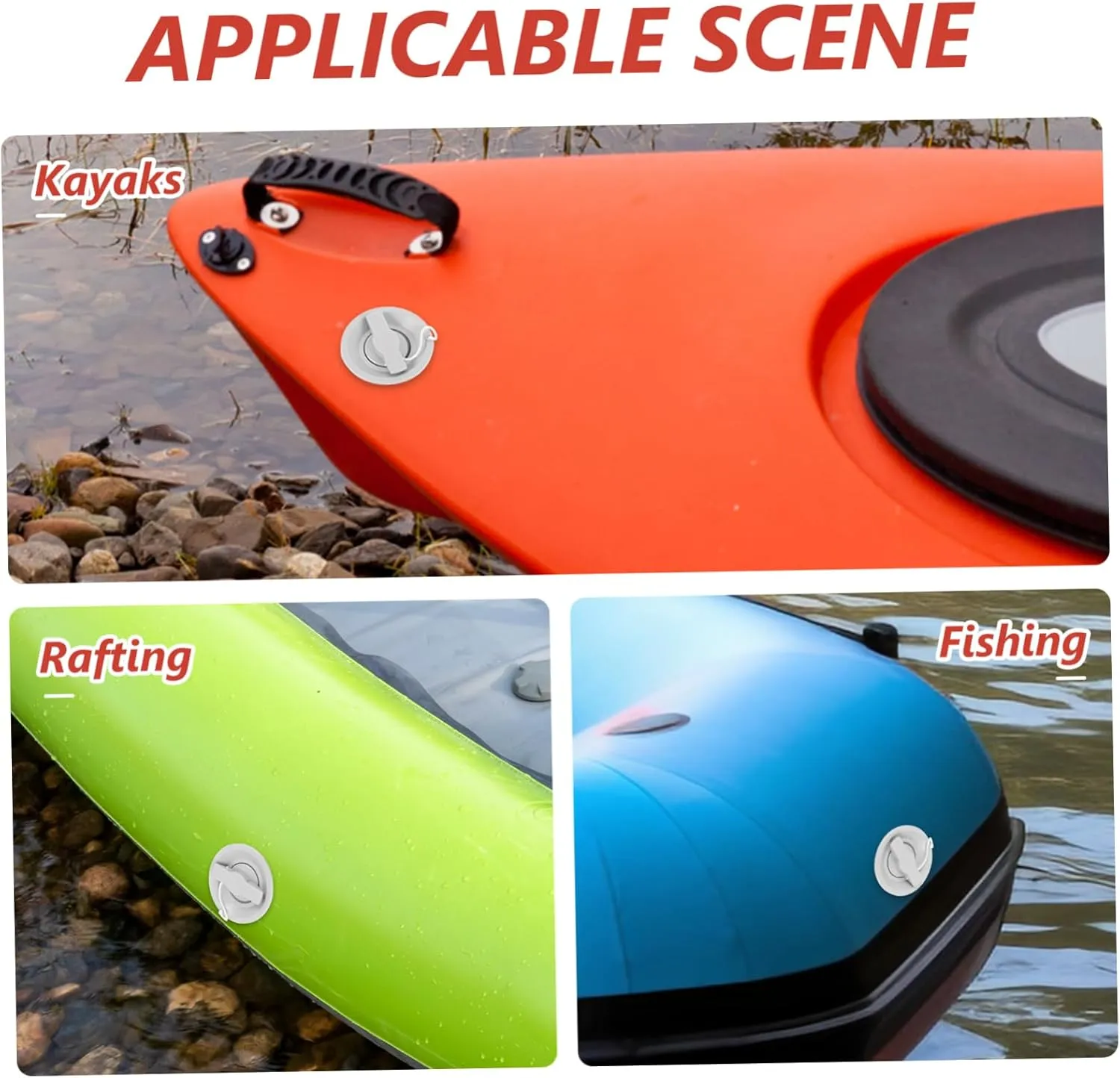 Kayak Adapter Inflatables Air Key Boat Inflatable Kayak Accessories Safety Kayak Plug Kayak Vent Valve