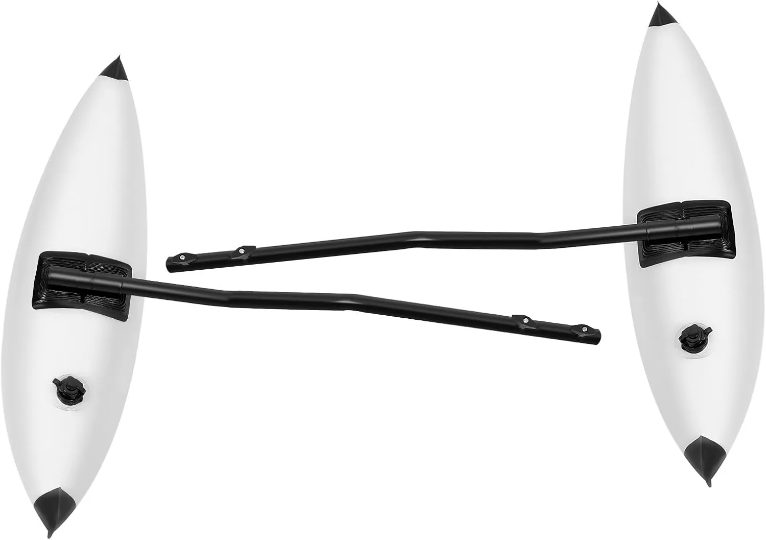 Kayak Canoe Outrigger Stabilizer,2 PCS,PVC Inflatable Kayak Outrigger Float with Sidekick Arms Rod, Standing Float Stabilizer System Kit,Dual Valves,for Kayaks, Canoes, Fishing Boats.