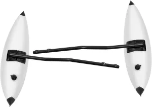 Kayak Canoe Outrigger Stabilizer,2 PCS,PVC Inflatable Kayak Outrigger Float with Sidekick Arms Rod, Standing Float Stabilizer System Kit,Dual Valves,for Kayaks, Canoes, Fishing Boats.