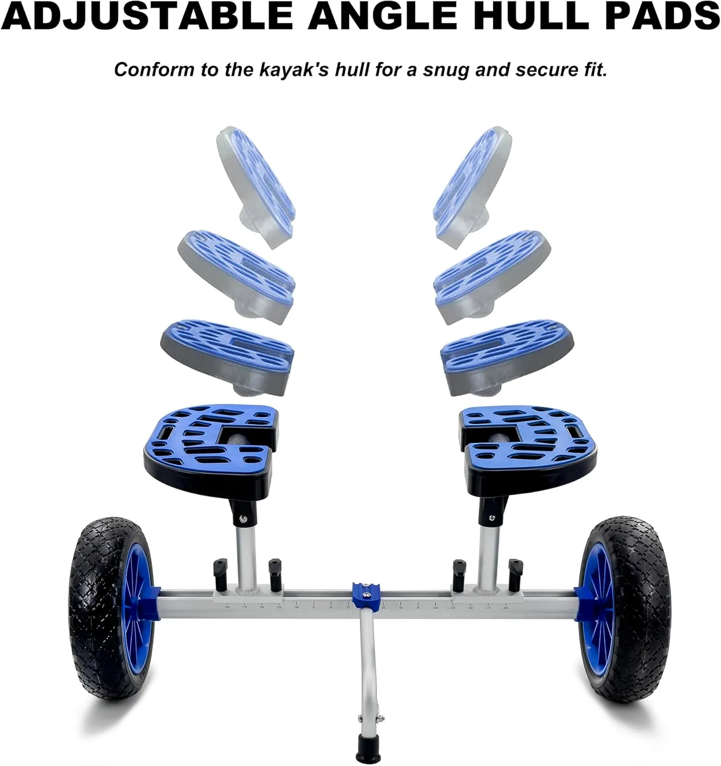 Kayak Cart, Heavy-Duty Kayak Cart Dolly Canoe Trolley Wheels for Paddleboard Kayaks SUP Transport