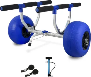 Kayak Cart, Heavy-Duty Kayak Cart Dolly Canoe Trolley Wheels for Paddleboard Kayaks SUP Transport