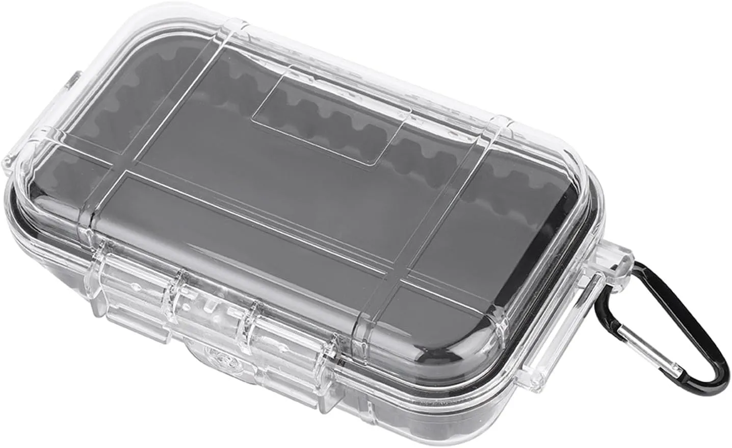 Kayak Dry Box, Dry Case Shockproof Storage Airtight Carry Inner With Detachable Rubber Pad, Diving Dry Box For Storing Some EDC Tools Phone Keys (Transparent)