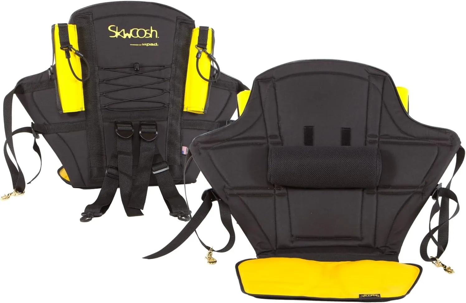 Kayak Fishing Seat for Anglers Fishermen 20" High Back Support with Lumbar Roll and Nylon fluidized gel seat for Big Catch kayaking sitting comfort