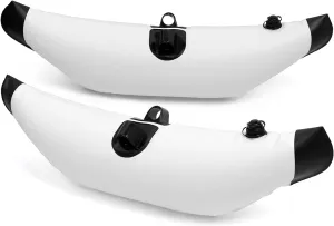 Kayak Float, 2pcs Kayak PVC Inflatable Outrigger Float Kayak Boat Fishing Standing Float Stabilizer, White