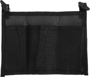 Kayak Mesh Storage Bag, Three Pocket Nylon Kayak Under Seat Storage Mesh Bag for Attaches Kayak Seat for Water Sports (Black)
