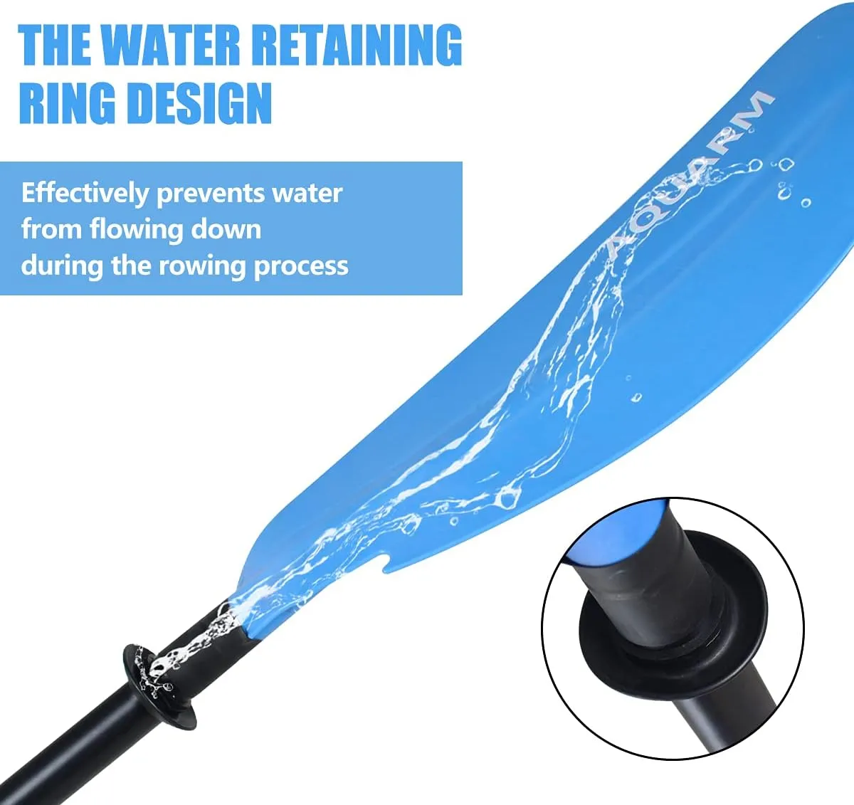 Kayak Paddle for Adult with Free Paddles Leash, 91.7 inch Lightweight Adjustable Kayaking Oars with Aluminum Shaft and Black Green Blue Orange Fiberglass Blades for Boating Canoeing