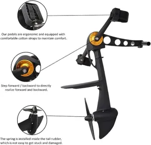 Kayak Pedal Drive, Underwater Clips Pedal System, Kayak Pedal System, Kayak Accessories, for Kayaks and Inflatable Fishing Boats