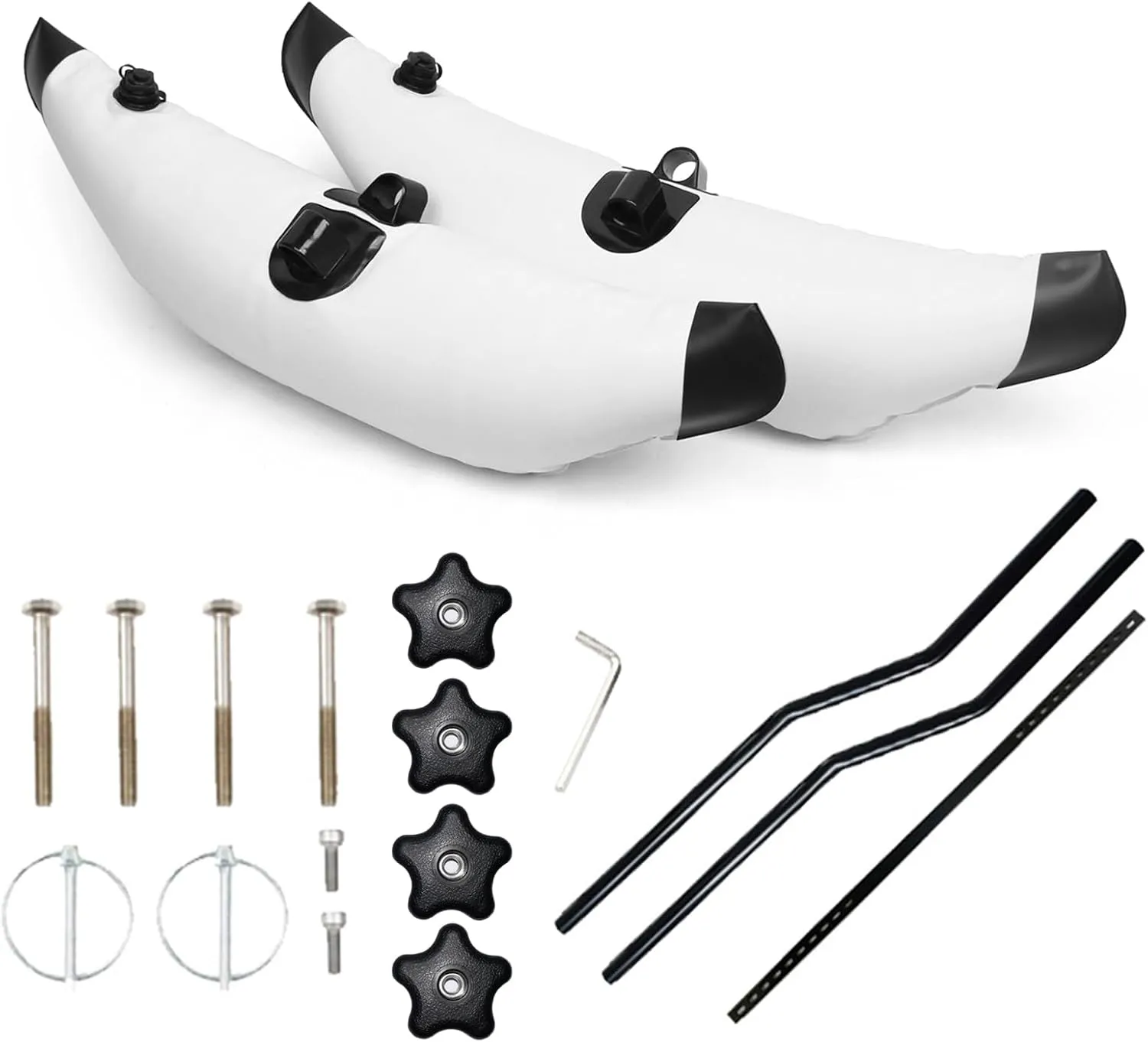 Kayak PVC Inflatable Outrigger Float with Sidekick Arms Rod Kayak Boat Fishing Standing Float Stabilizer System Kit