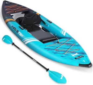 Kayak Set, 11ft Inflatable Kayak, Lightweight and Durable Foldable Kayak, Blow Up Kayak, Kayaks for Adults Paddling on Rivers, Lakes and Coastal Waters