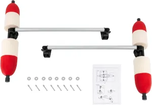 Kayak Stabilizer, Kayak Outrigger Stabilizer Portable Canoes Outrigger Stabilizer, Detachable PVC Kayak Inflatable Boat Outrigger with Quick Release Buttons, Kayak Stabilizer System for Kayak Canoe