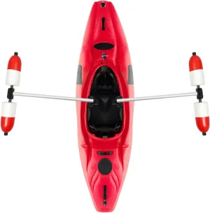 Kayak Stabilizers PVC Inflatable Kayak Outrigger Float Standing Float Stabilizer System Kit for Kayak Track System/Canoe Outrigger