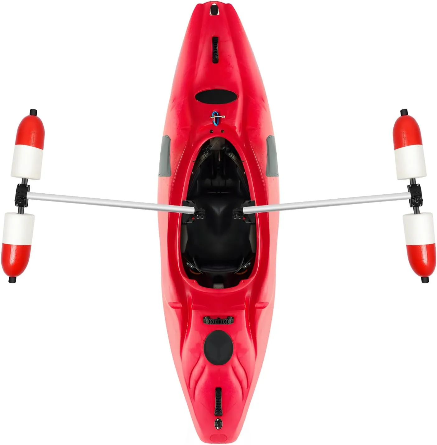 Kayak Stabilizers PVC Inflatable Kayak Outrigger Float Standing Float Stabilizer System Kit for Kayak Track System/Canoe Outrigger