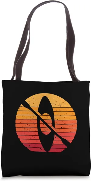 Kayak Sunset Canoe Boat Boating Sport Kayaking River Rafting Tote Bag
