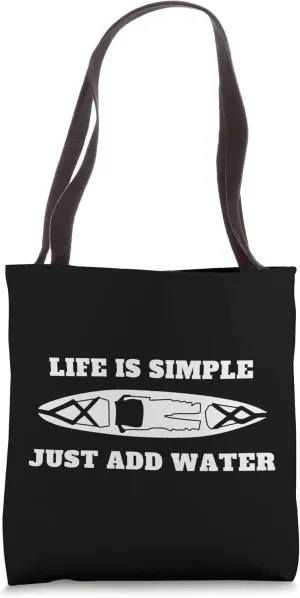 Kayaking and Canoe Boating Tote Bag