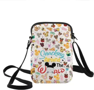 KEYCHIN Enchanted Kingdom Snack Crossbody Bag World Vocation Gifts Snacking Around The World Bag Snack Vacation Merch