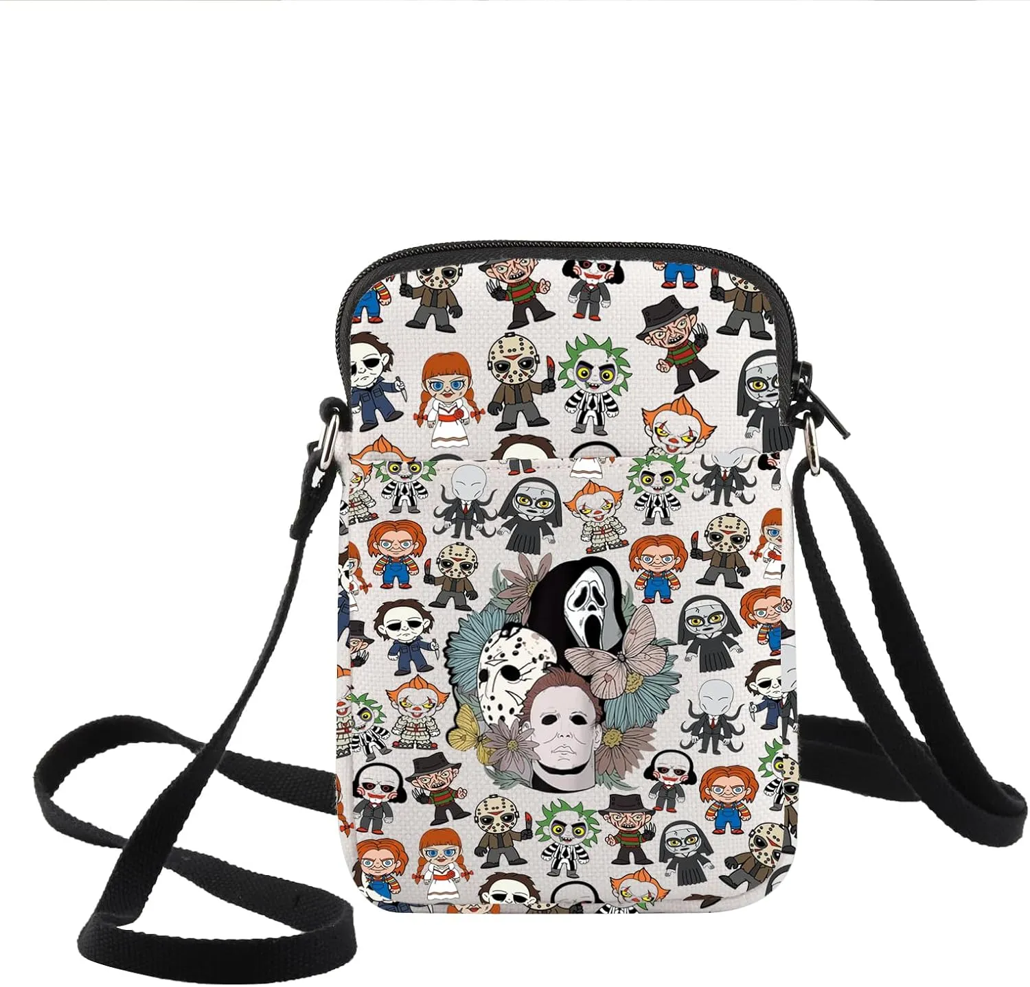 KEYCHIN Michael & Jason Crossbody Bag Killer Doll & Freddy Fans Gifts Clown Shoulder Bag Jigsaw Fans Gifts