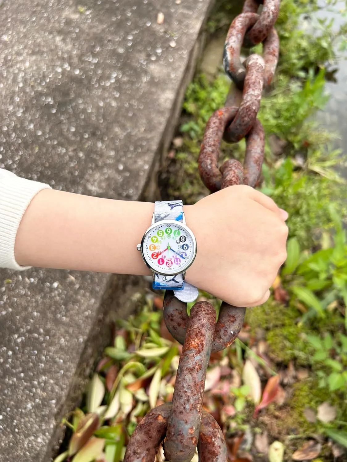 Kids Watch for Girls and Boys,for Children's Toddler Learning Time and Easy to Read Time, Adjustable Nylon Strap,Analog Watch for Boys and Girls Ages4~11