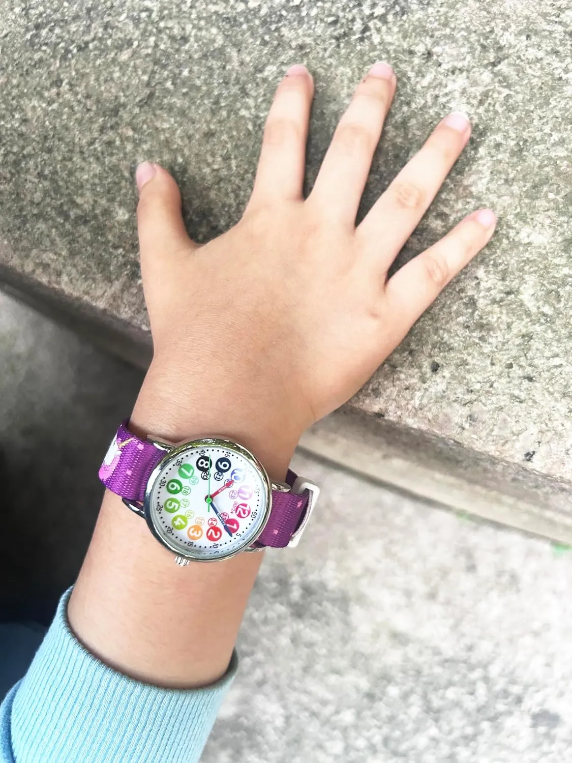 Kids Watch for Girls and Boys,for Children's Toddler Learning Time and Easy to Read Time, Adjustable Nylon Strap,Analog Watch for Boys and Girls Ages4~11