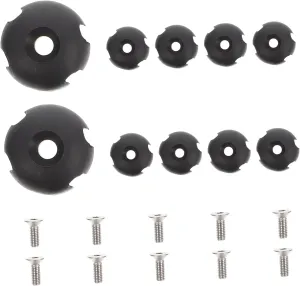 Kisangel 10pcs Kayak Rope Buckle Button Kit Cord Buckle Cord Fixing Buckle Kayak Rope Canoe Cord Buckles Kayak Cords Fixator Bungee Cord Buckles Boat Ring Fittings Elastic Rope Holder Suite