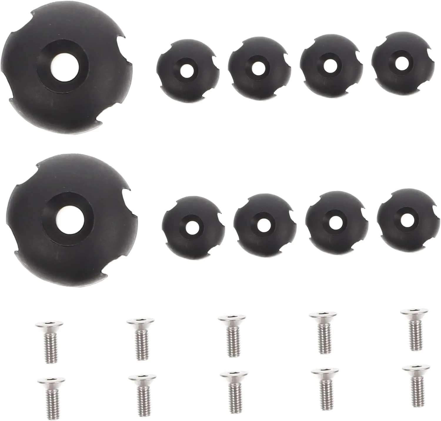 Kisangel 10pcs Kayak Rope Buckle Button Kit Cord Buckle Cord Fixing Buckle Kayak Rope Canoe Cord Buckles Kayak Cords Fixator Bungee Cord Buckles Boat Ring Fittings Elastic Rope Holder Suite