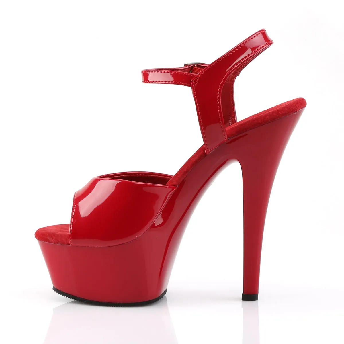 Kiss-209 Red Patent Platform Heels