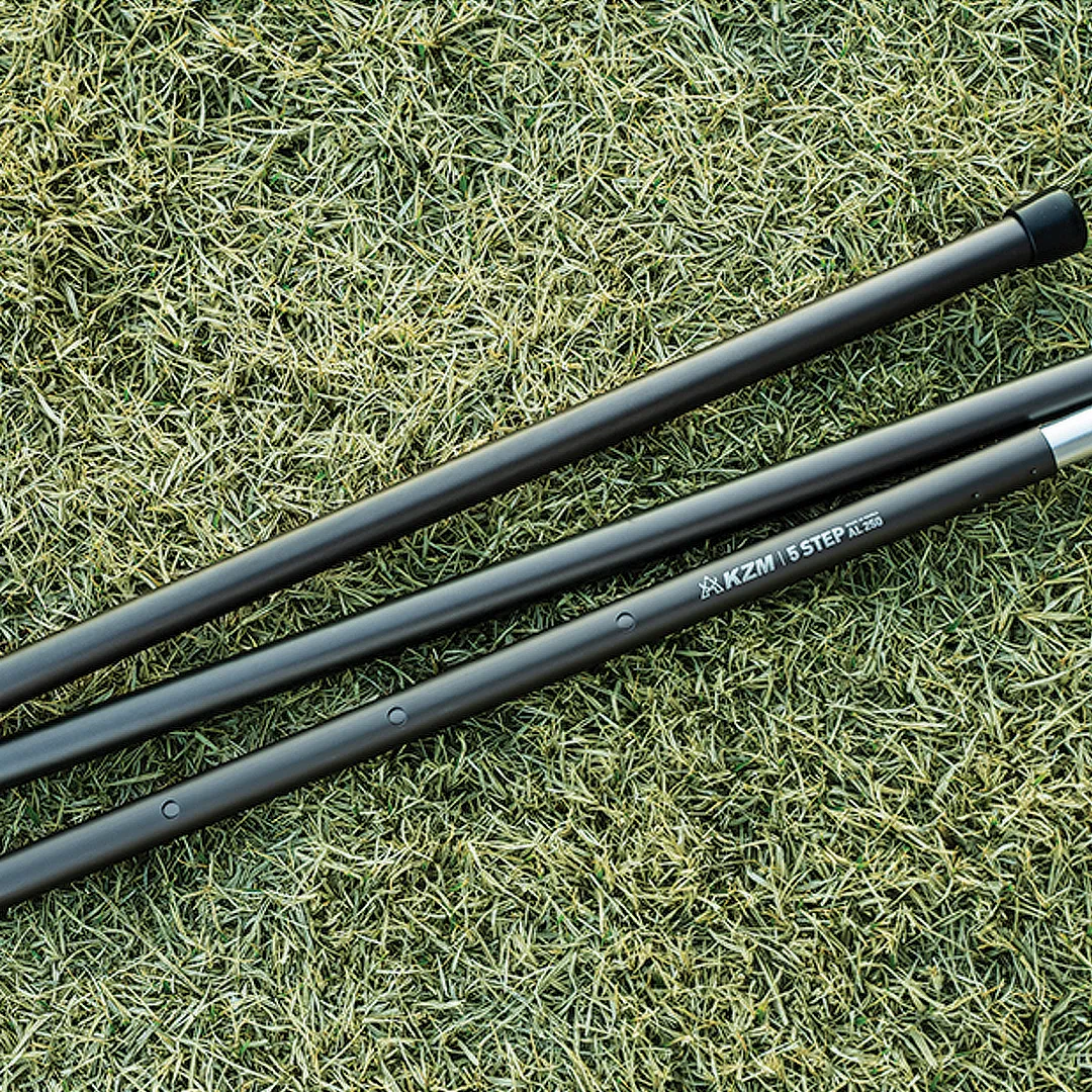 KZM 5 Stage Adjustable 250cm Aluminum Tarp Pole