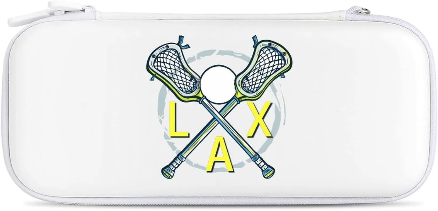 Lacrosse Relax Hard Shell Travel Case with Rope 15 Game Card Pockets Compatible with Switch Protective
