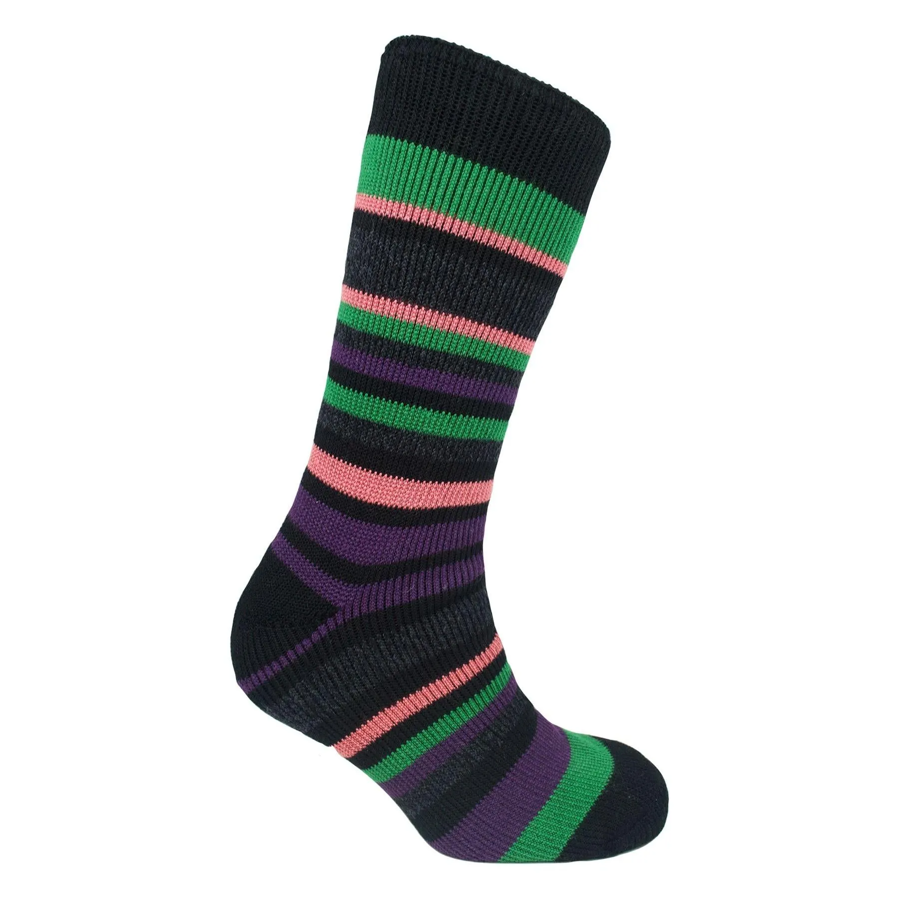 Ladies thermal insulated striped socks (assorted colours) 2628