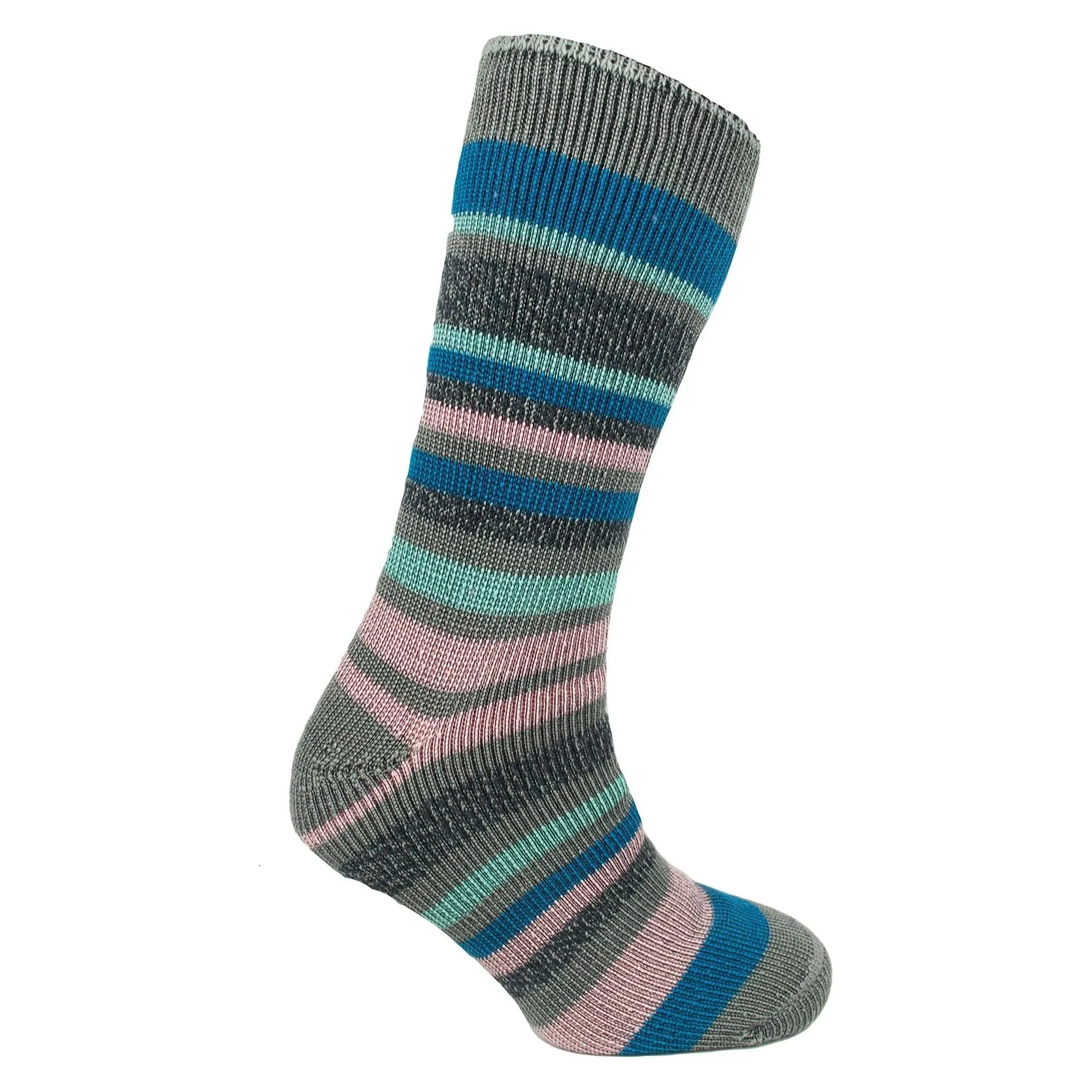 Ladies thermal insulated striped socks (assorted colours) 2628