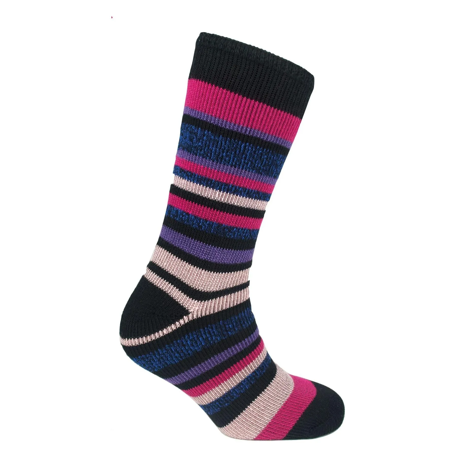 Ladies thermal insulated striped socks (assorted colours) 2628