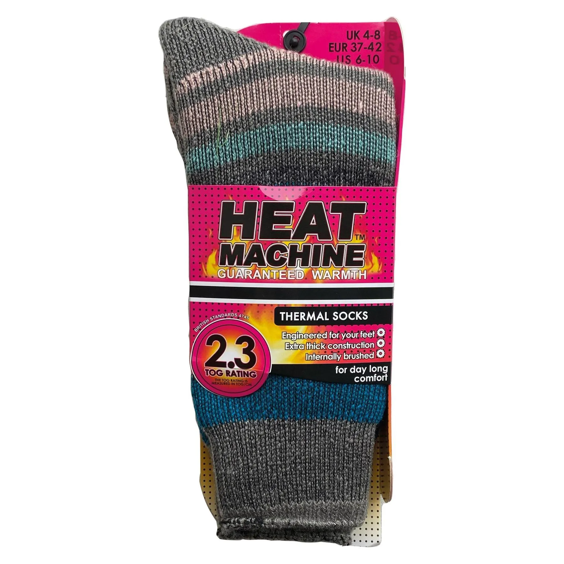 Ladies thermal insulated striped socks (assorted colours) 2628