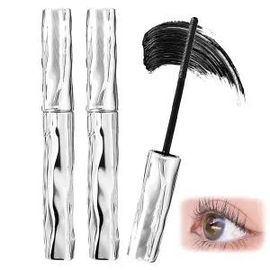 Laidanyou Mascara, Laidanyou Small Steel Mascara, 2025 New 360° Slim Volume Curling,Waterproof & Long-Lasting & Ultimate Length, Enlarge Your Eyes (2PCS, ONE SIZE)